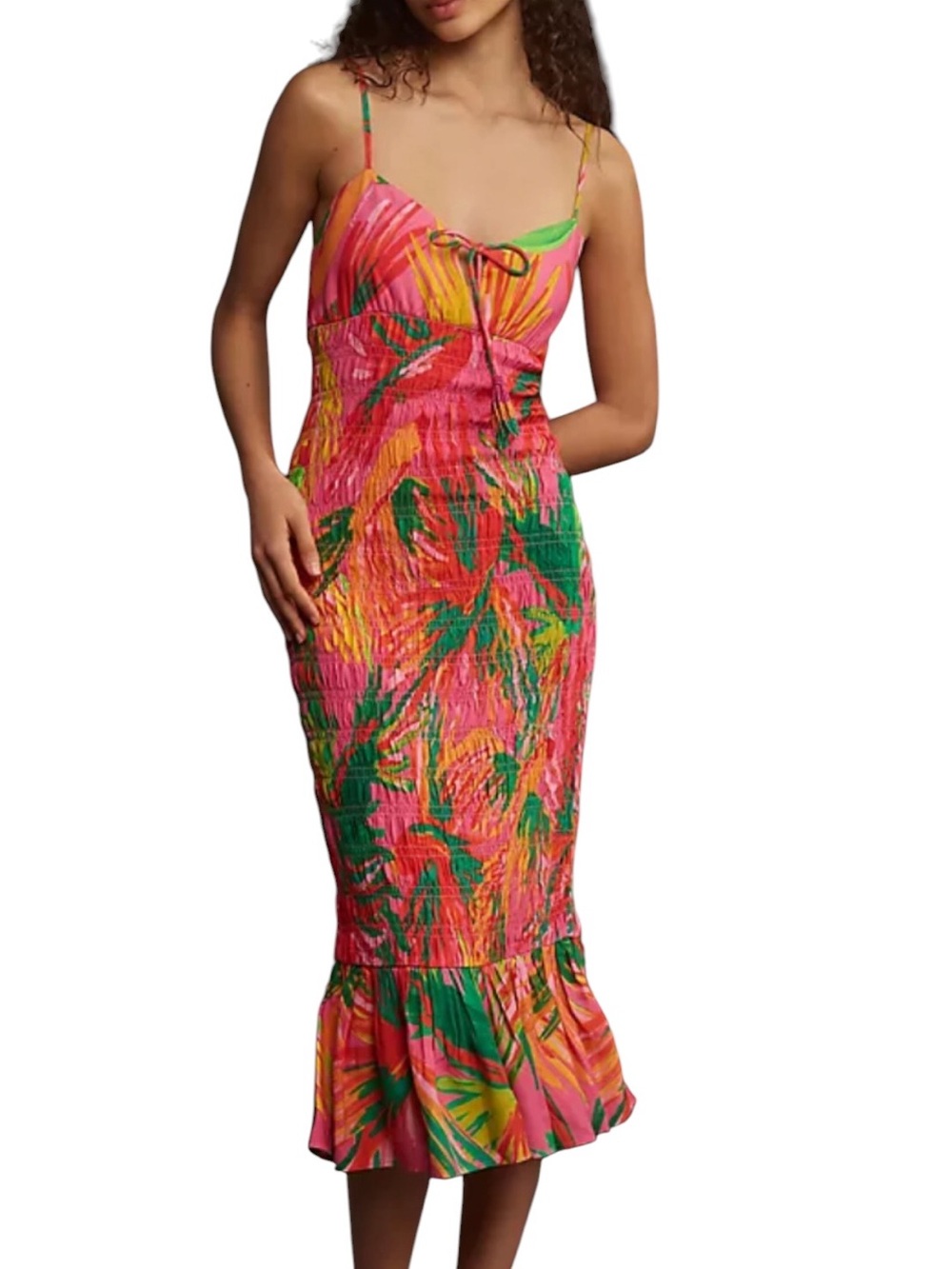 Farm Rio Ruched Tie dress